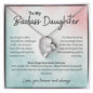 To My Badass Daughter Forever Love Necklace