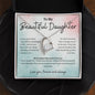 To My Beautiful Daughter Forever Love Necklace