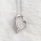 To My Beautiful Daughter Forever Love Necklace