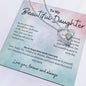 To My Beautiful Daughter Forever Love Necklace
