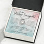 To My Badass Daughter Forever Love Necklace