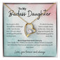 To My Badass Daughter Forever Love Necklace