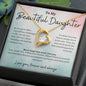 To My Beautiful Daughter Forever Love Necklace