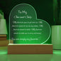 My One and Only Acrylic LED Plaque Gift- White Font
