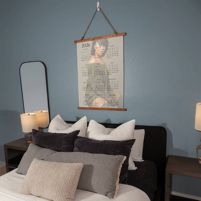 Personalized Calendar Wall Tapestry (Portrait)