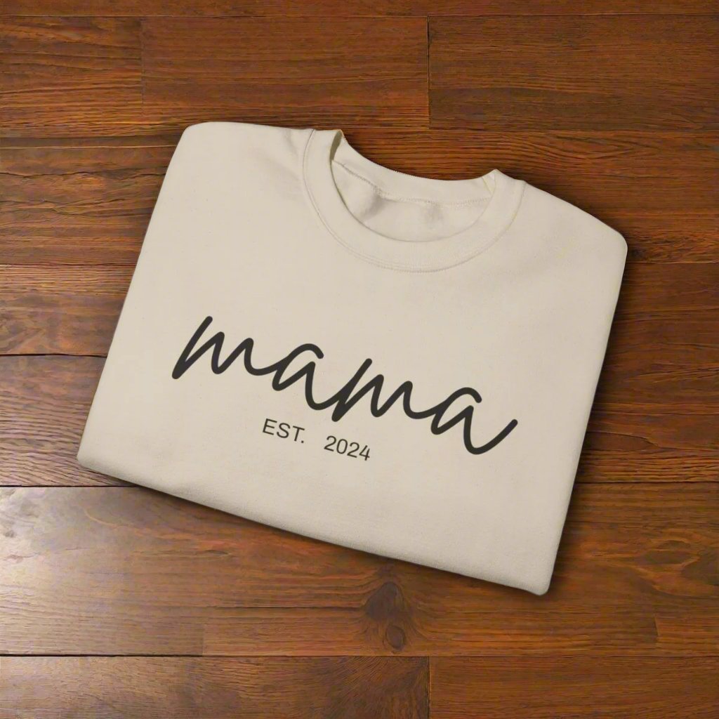 Personalized Mama Established Year and Names Sweatshirt Sweater